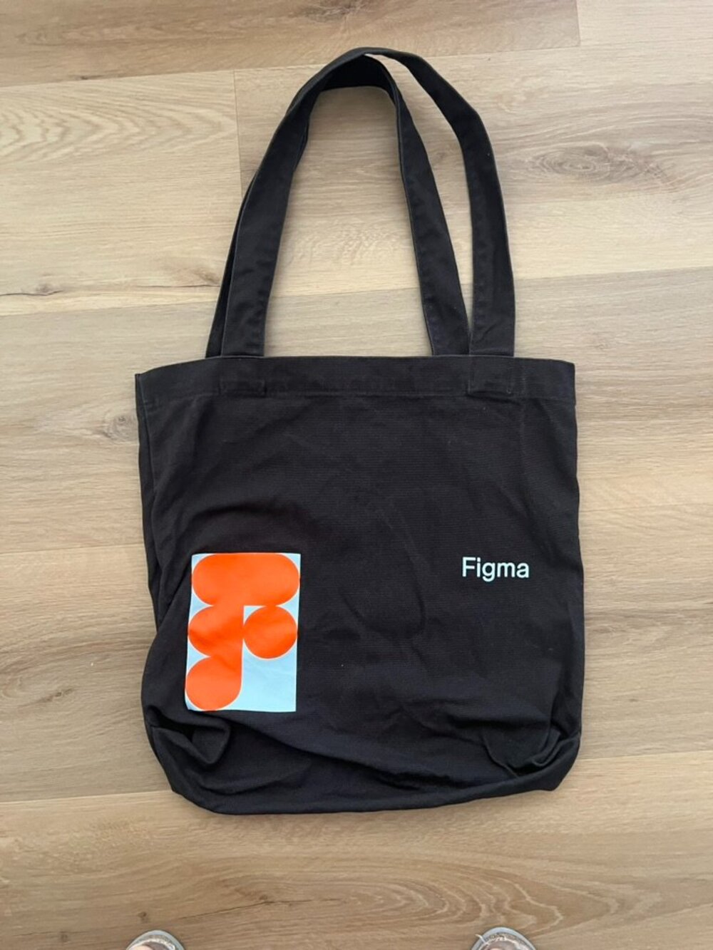 Figma Black Canvas Tote Bag Tech Design Merch